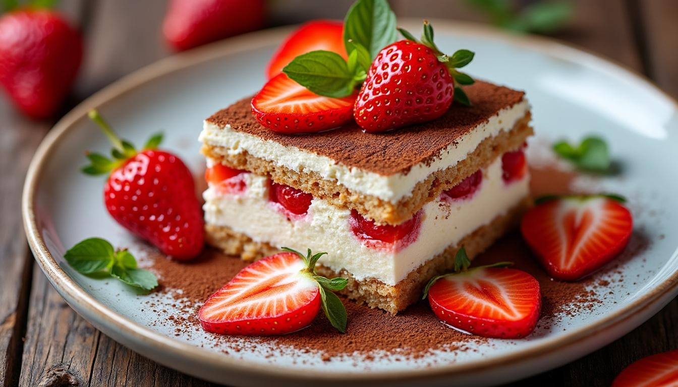 découvrez la recette du tiramisu fraise de michalak, accompagnée de conseils et astuces pour réussir un dessert frais et délicieux, parfait pour toutes les occasions.